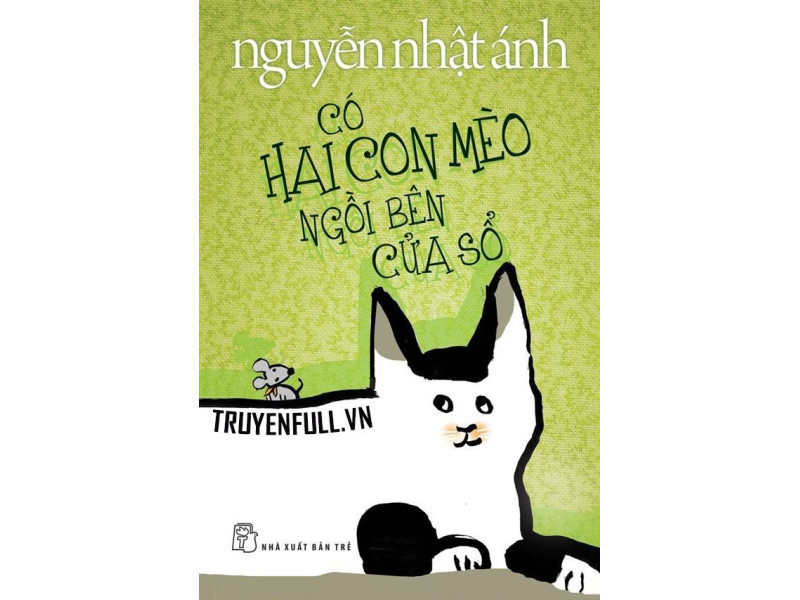 窗戶邊有兩隻貓 -  Có hai con mèo ngồi bên cửa sổ